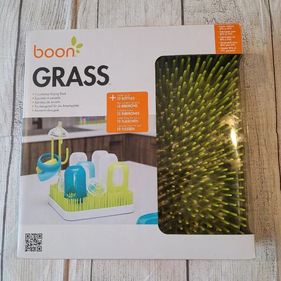 Boon Grass Countertop Drying Rack. Perfect for bottles or any hand washed items - Picture 1 of 5